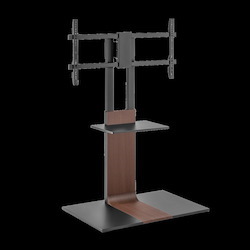 Brateck Heavy-Duty Modern TV Floor Stand With Equipment Shelf For Most 45'-90“ TVs