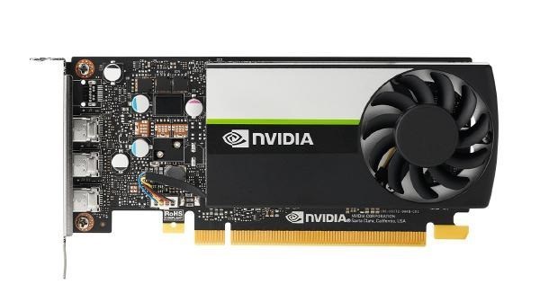 Nvidia T400, 4GB, GDDR6 64-Bit, 80GB/s, PCIe 3.0 X 16, Single Slot, 3X Mini DisplayPort 1.4, 30W, Turing