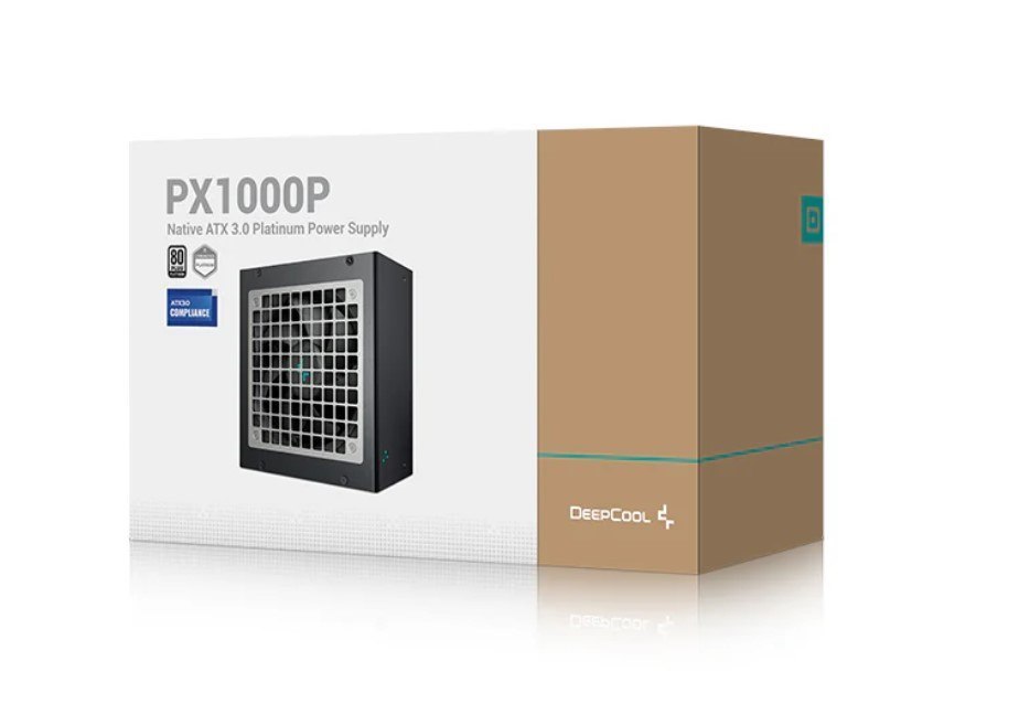 DeepCool PX1000P 1000W 80+ Platinum/Cybenetics Atx Power Supply, 120MM Fan, Japanese Capacitors, Semi-Digital, Interleaved PFC, Full-Bridge & LLC + DC