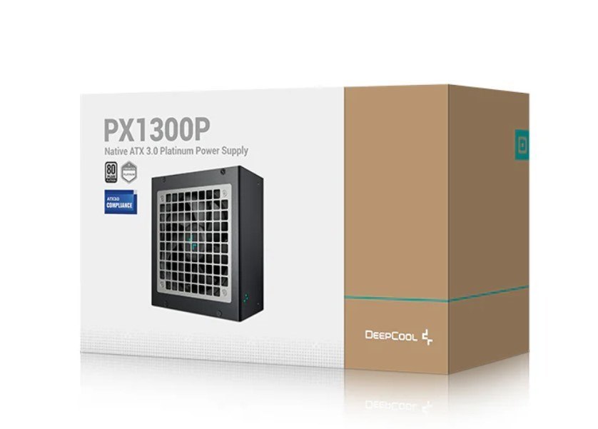 DeepCool PX1300P 1300W 80+ Platinum/Cybenetics Atx Power Supply, 120MM Fan, Japanese Capacitors, Semi-Digital, Interleaved PFC, Full-Bridge & LLC + DC