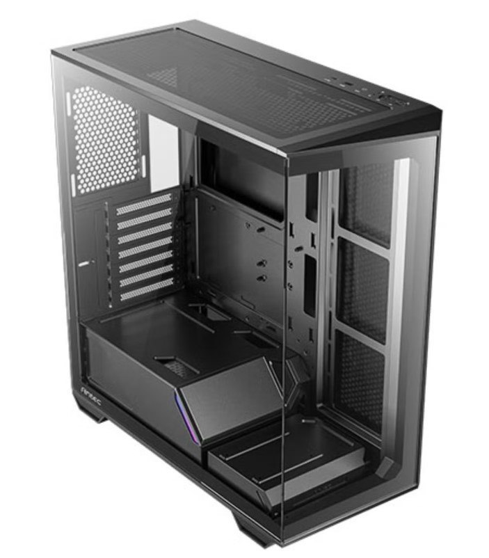 Antec C3 Seamless Atx, Matx, Itx, Usb 3.0, Type-C 3.2, 4MM Tempered Glass Gaming Case - Si. No Fans. Black