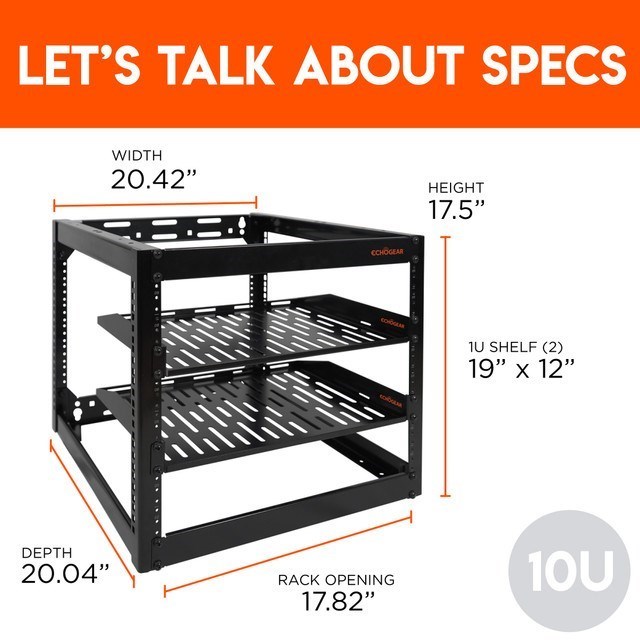 ECHOGEAR 10U Network Rack