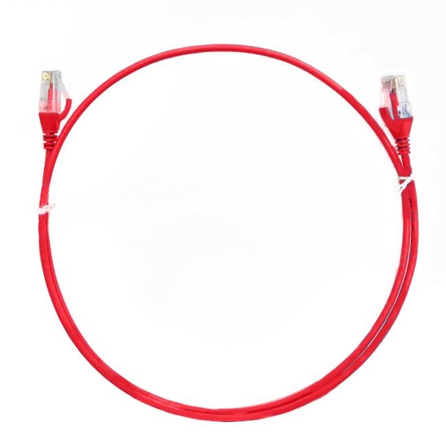 4Cabling 1M Cat 6 Ultra Thin LSZH Ethernet Network Cable: Red