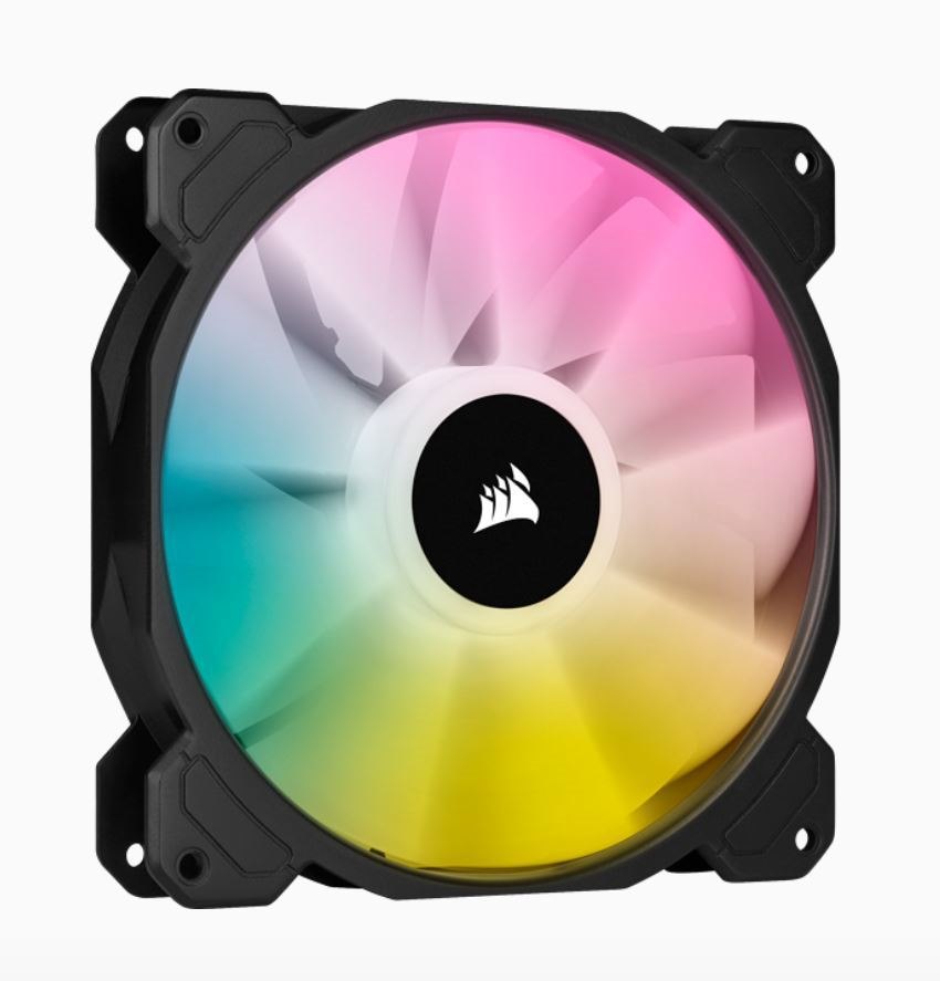 Corsair SP140 RGB Elite, 140MM RGB Led Fan With AirGuide, Single Pack