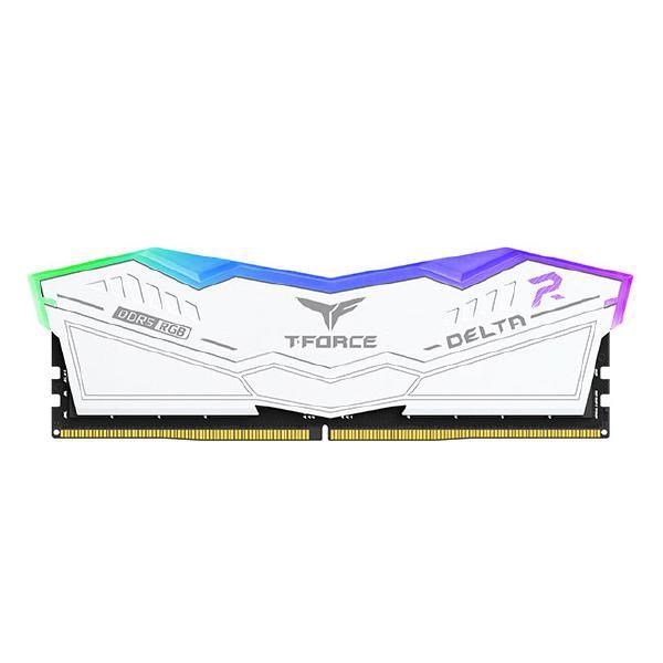 Team Group T-Force Delta White RGB 32GB Kit (16GB X 2) 6400MHz Non-ECC DDR5 For SFF/TWR