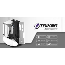 Antec Striker Open Frame Mini-ITX Aluminum And Steel Case, Pci-E Riser Cable Included.