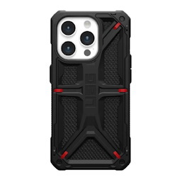 Uag Monarch Kevlar Apple iPhone 15 Pro (6.1') Case - Kevlar Black (114278113940), 20 FT. Drop Protection(6M),5 Layers Of Protection,Tactical Grip