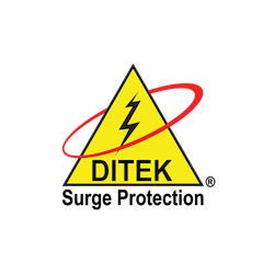 Ditek Cat6a Ethernet Surge Protection With 110 In/ 110 Out