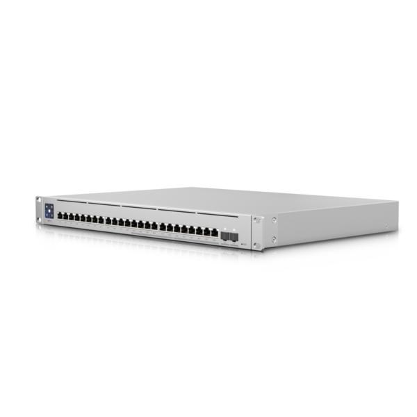 Ubiquiti UniFi Switch Enterprise 24-Port PoE+ 12x2.5GbE 12x1GbE Ports, Ideal For Wi-Fi 6 Ap, 2X 10G SFP+ Ports, Managed Layer 3 Switch