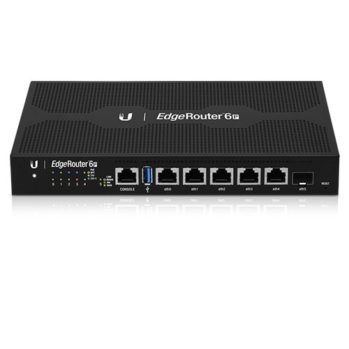 Ubiquiti EdgeRouter 6 - 5-Port Gigabit Router, 1 SFP Ports- 24V Passive PoE Out (All Ports) - 1GHz Quad Core Processor - 1GB Ram