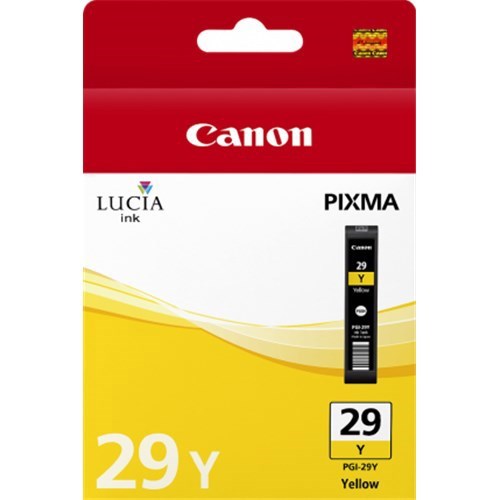 Canon Pgi29y Yellow Ink Cartridge (Yield, Up To 290 Pages)