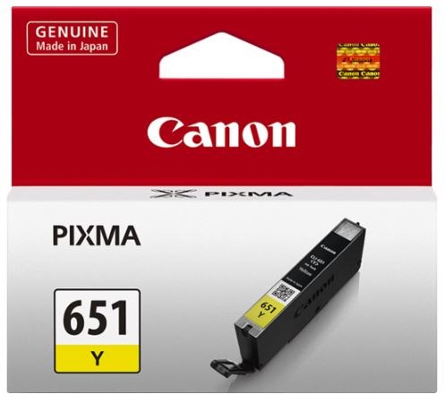 Canon CLI-651Y Original Inkjet Ink Cartridge - Yellow Pack