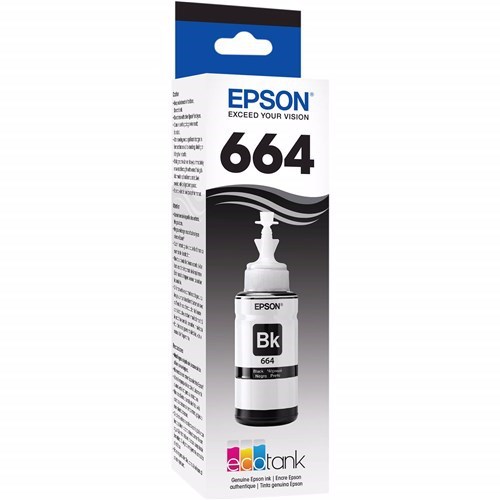 Epson T664 Ink Refill Kit - Black - Inkjet