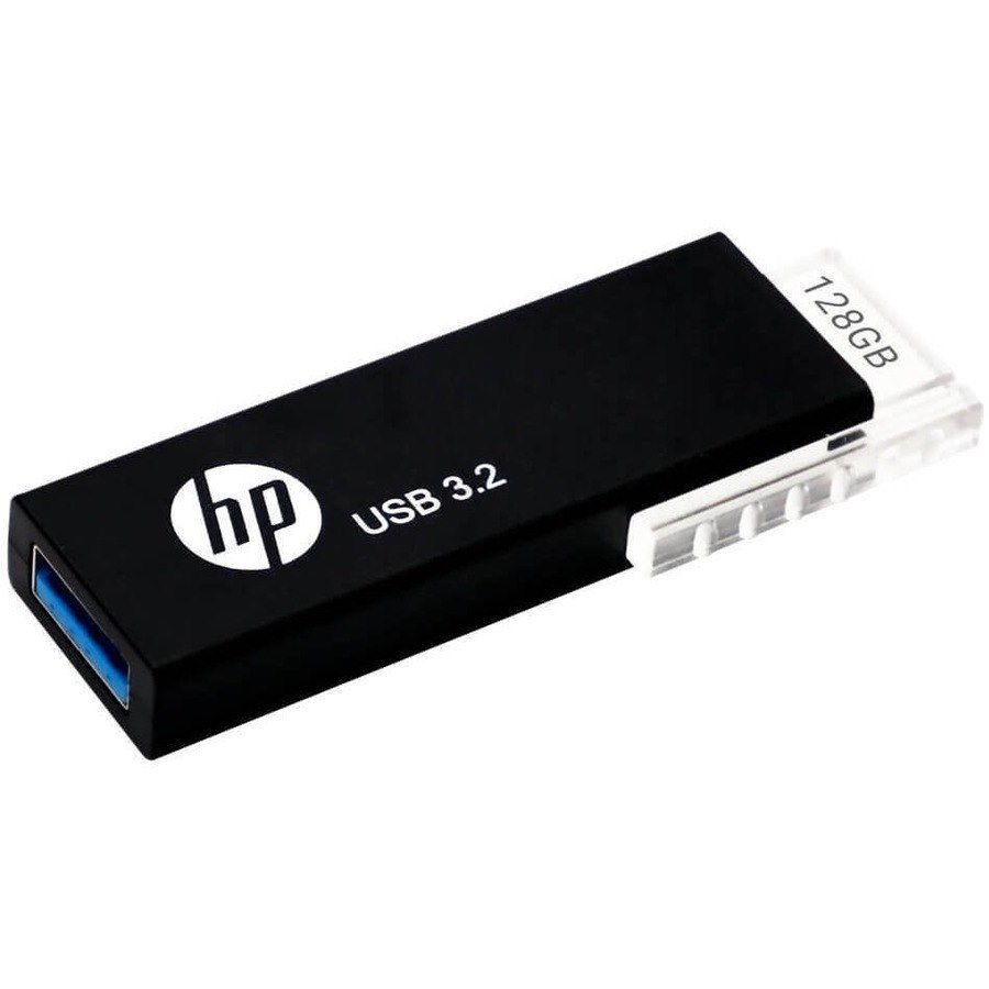 HP 718W 128GB Usb 3.2 70MB/s Flash Drive Memory Stick Slide 0°C To 60°C 5V Capless Push-Pull Design External Storage For Windows 8 10 11 Mac