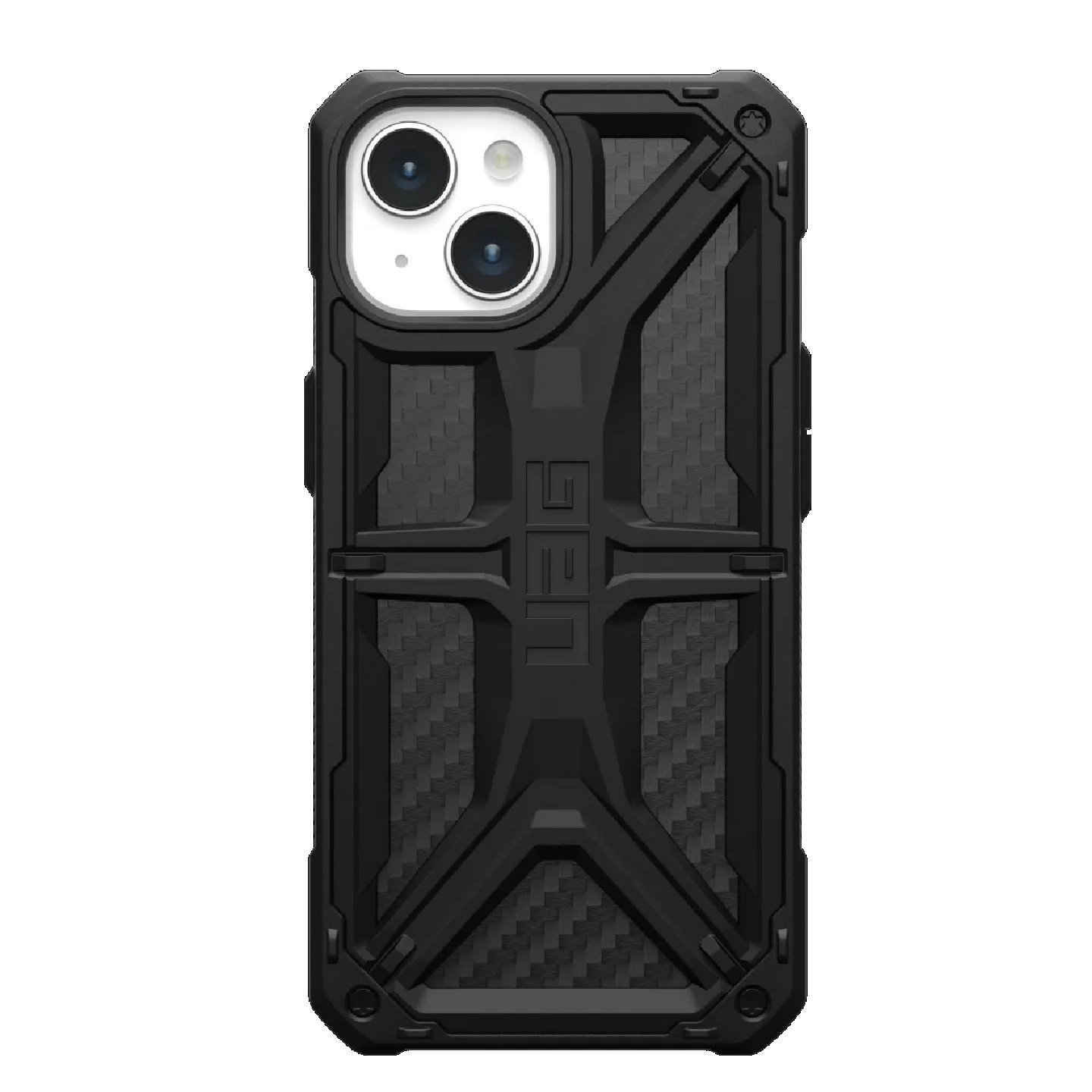 Uag Monarch Apple iPhone 15 (6.1') Case - Carbon Fiber (114289114242), 20FT. Drop Protection(6M), 5 Layers Protection, Tactical Grip