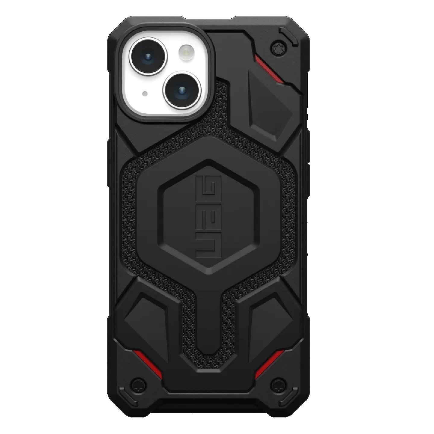 Uag Monarch Pro Kevlar MagSafe Apple iPhone 15 (6.1') Case - Kevlar Black (114219113940), 25FT. Drop Protection (7.6M),5 Layers Protection