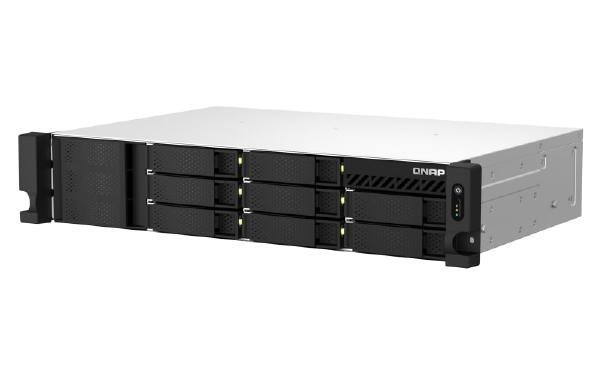 Qnap 8-Bay Short-Depth Rackmount Nas, Amd Ryzen V1000 Series V1500B 4C/8T 2.2GHz, 4GB Ram (Max. 64GB Total, Optional Ecc Ram support).Aged Stock Promo