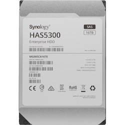 Synology -Enterprise Storage For Synology Systems, 3.5" Sas Hard Drive, Has5300 , 16TB,5 YR WTY. - Sas HDD