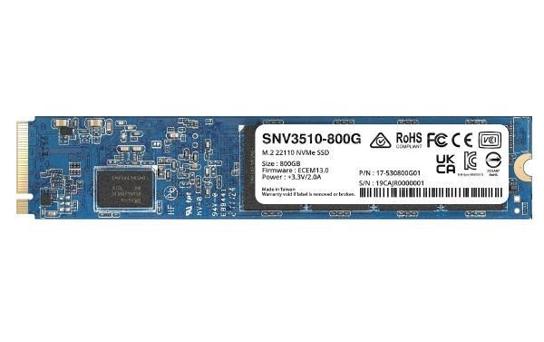 Synology SNV3510-800G - M.2 NVMe SSD - 5 Year Limited Warranty - Form Factor - M.2 22110 - 800GB Check Compatible Models