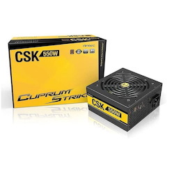 Antec CSK 550W 80+ Bronze, Up To 88% Efficiency, Flat Cables, 120MM Silent Fans, 2X Pci-E 8Pin, Continuous Power Psu, Aq3