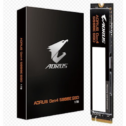 Gigabyte Aorus Gen4 5000E SSD 1024GB PCI-Express 4.0X4, NVMe 1.4, Sequential Read ~5000 MB/s, Sequential Write ~4600 MB/s