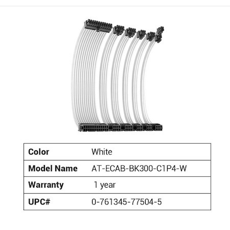 Antec Adjustable Cip4 Bracket And Cip4 Cable Kit White