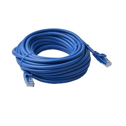 8Ware Cat6a Cable 15M - Blue Color RJ45 Ethernet Network Lan Utp Patch Cord Snagless