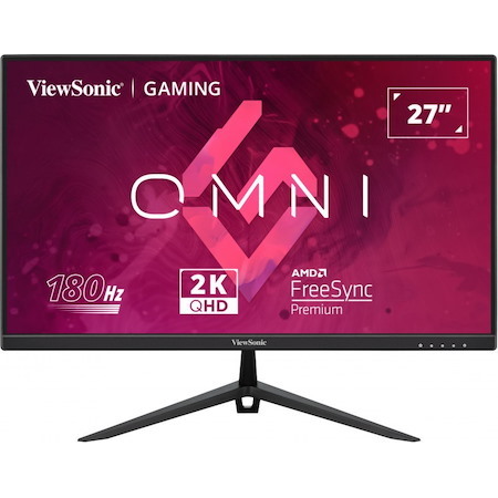 ViewSonic VX2728-2K 27' 2K QHD, 0.5MS, 180HZ Super Clear Ips, HDR10, DP, Hdmi, Adaptive SYNC, Vesa ClearMR Certified, Speakers Office & Gaming Monitor