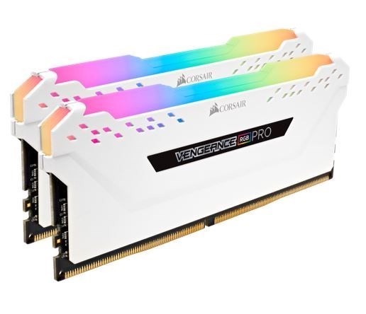 Corsair Vengeance RGB Pro 16GB (2x8GB) DDR4 3600MHz C18 White Desktop Gaming Memory Intel XMP2.0 Amd Ryzen