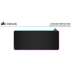 Corsair MM700 RGB Polaris - Icue, Dynamic Three Zone RGB, Low Friction Micro-Texture Surface For Ultimate Gaming Setup.930Mm X 400MM X 4MM Mousemat