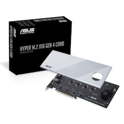 Asus Hyper M.2 X16 Gen 4 Card Supports 4xPCIE3.0 4xM2, Transfer Rate 256Gbps