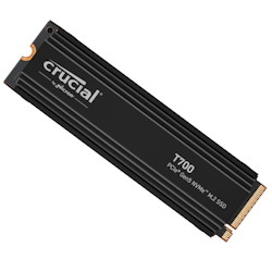 Crucial T700 2TB Gen5 NVMe SSD Heatsink - 12400/11800MB/s R/W 1200TBW 1500K IOPs 1.5M HRS MTTF With DirectStorage For Intel 13TH Gen & Amd Ryzen 7000