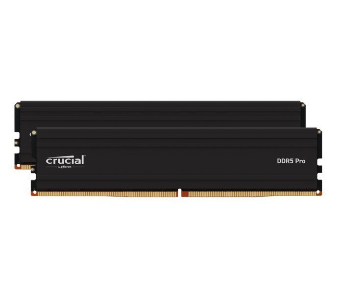 Crucial Pro 32GB (2x16GB) DDR5 Udimm 5600MHz CL46 Black Heat Spreader Support Intel XMP Amd Expo For Desktop PC Gaming Memory