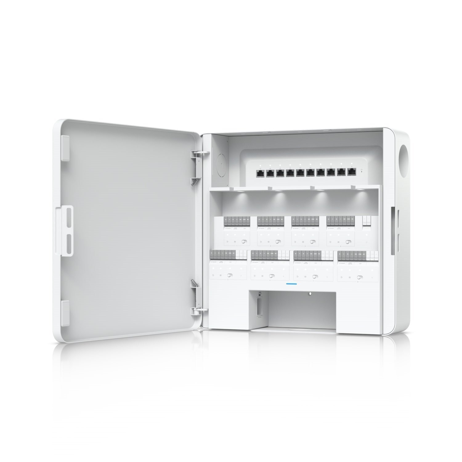 Ubiquiti Enterprise Access Hub, Eah-8, With Entry And Exit Control To Eight Doors, Battery Backup Support,(8) Lock Terminals (12V Or DRY)