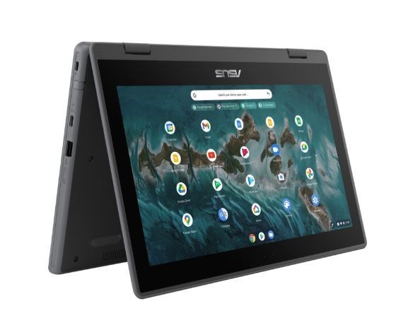 Asus Chromebook 11.6' HD, N4500, 4, 32, Rugged, Zte, Dark Grey, 2xUSB-A, 2xUSB-C, ChromeOS, 1Y