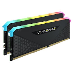 Corsair Vengeance RGB RS 32GB (2x16GB) DDR4 3600MHz C18 18-22-22-42 Black Heatspreader Desktop Gaming Memory