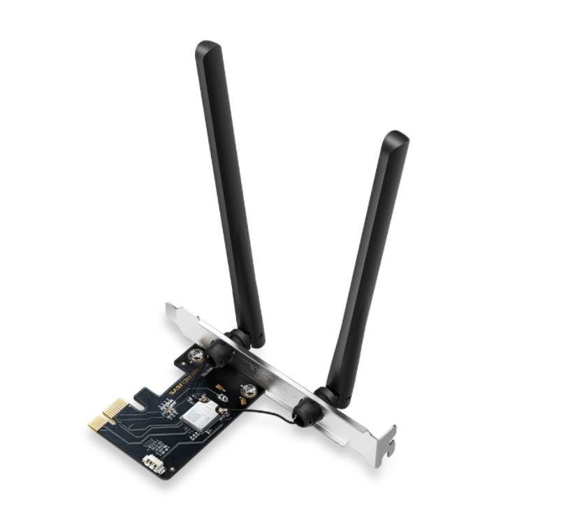 TP-Link Mercusys Ma86xe Axe5400 Wi-Fi 6E Bluetooth 5.2 PCIe Adapter, 2402Mbps @6GHz,2402Mbps @5GHz, 574Mbps@2.4GHz