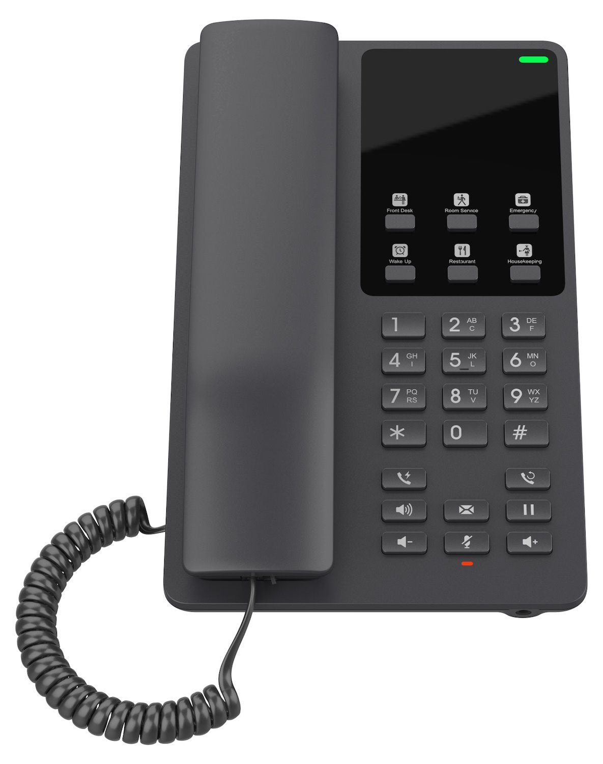 Grandstream GHP621W Desktop Hotel Phone, Built-In WiFi, Black, 2 Sip Accounts, 2 Lines, 3-Way Audio Conferencing, Hearing Aid Compatibility (Hac)