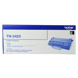 Brother TN-3420 Mono Laser Toner - High Yield To Suit HL-L5100DN, L5200DW, L6200DW, L6400DW & MFC-L5755DW , L6700DW, L6900DWup To 3000 Pages
