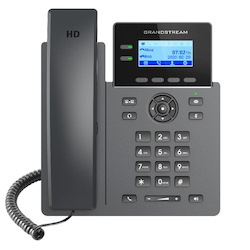 Grandstream GRP2602P Carrier Grade 2 Line Ip Phone, 4 Sip Accounts, 132X48 Backlit Screen, HD Audio, Powerable Via Poe, 5 Way Conference, 1Yr WTY