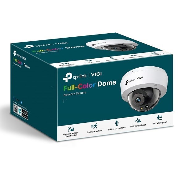 TP-Link Vigi 3MP C230(4MM) Full-Color Dome Network Camera, 4MM Lens, Smart Detection, 3YW (LD)