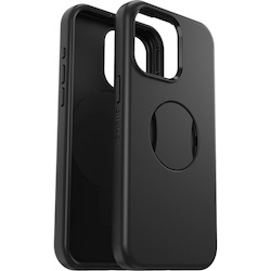 OtterBox OtterGrip Symmetry Case for Apple iPhone 15 Pro Max Smartphone - Black