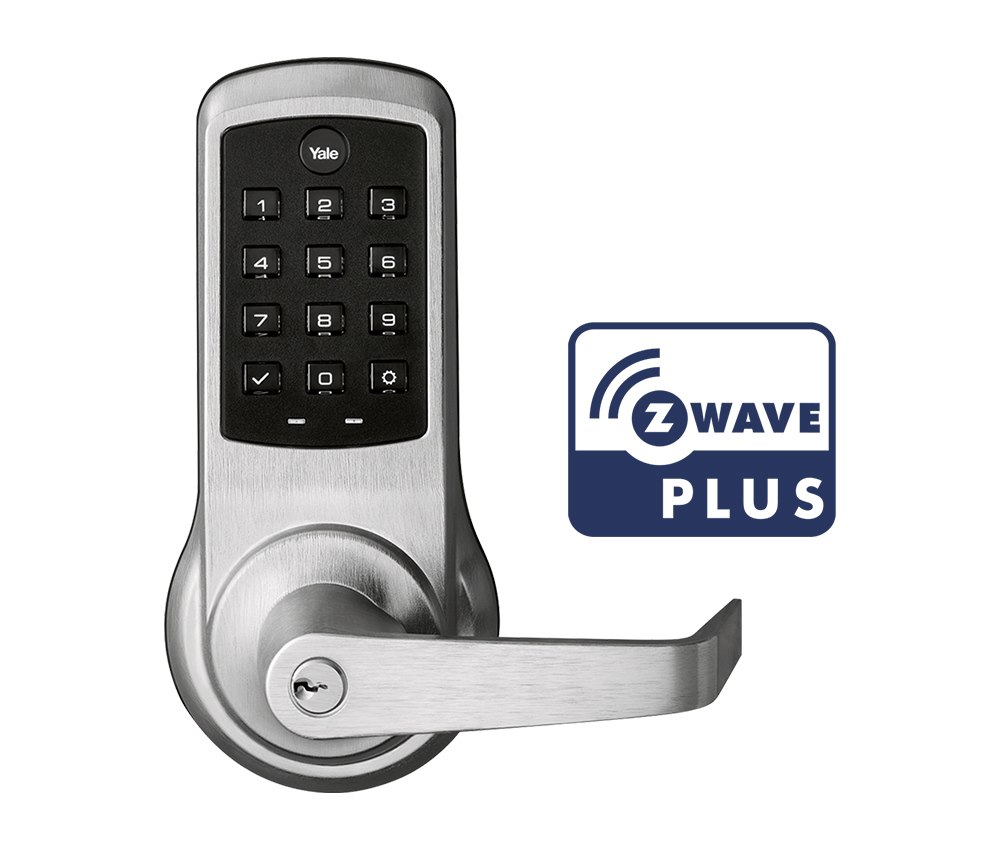 Yale nexTouch Push Button Z-Wave Door Lock - Satin Chrome Plated