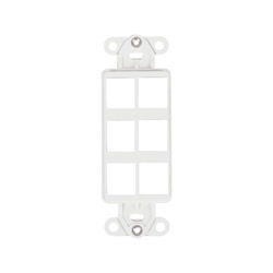 Wirepath™ Decorative Strap 6-Port Decorative Strap - White