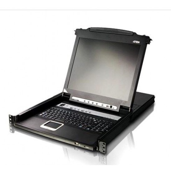 Aten (Cl5708in-Ata-Au) 19" 1 Local/Remote Share Access 8-Port Single Rail LCD KVM Over Ip Switch