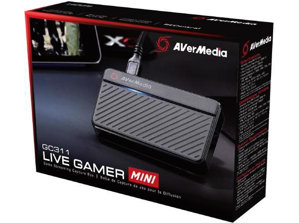 AVerMedia GC311 Live Gamer Mini External Capture Card, 1080P Pass-Through, 1080P60 Capture