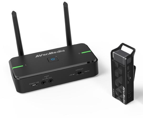 AVerMedia Aw5 AVerMic Wireless Microphone &Amp; Classroom Audio System Single Mic And Receiver