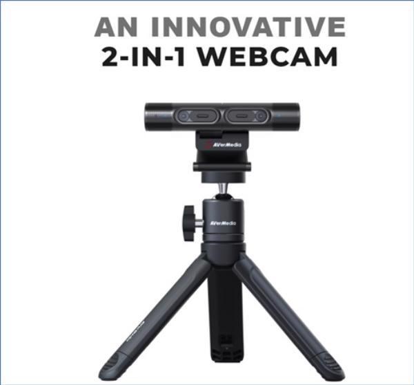 Avermedia PW313D Dual Cam Professional Connections Webcam