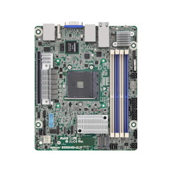 AsRock Rack B550d4id-2L2t Deep mini-ITX Server Motherboard Amd Ryzen 5000 Series Am4 (Pga 1331) B550 Dual 1GbE+10GbE