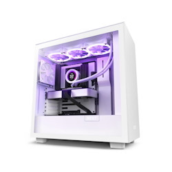 NZXT H7 - Mid-Tower PC Gaming Case - Tempered Glass - Enhanced Cable Management - White